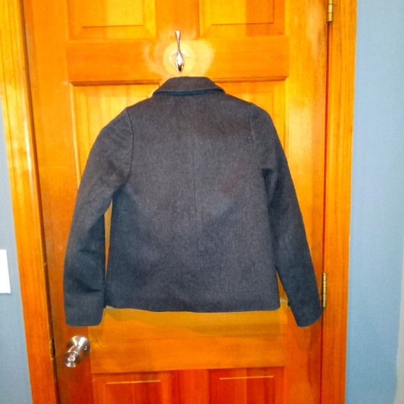 Crewcuts 100% wool black peacoat size 12 - Picture 2 of 5